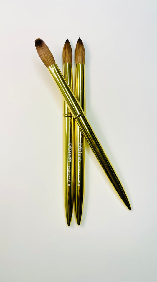 D’Brush Gold – 100% Kolinsky Acrylic Brush #16